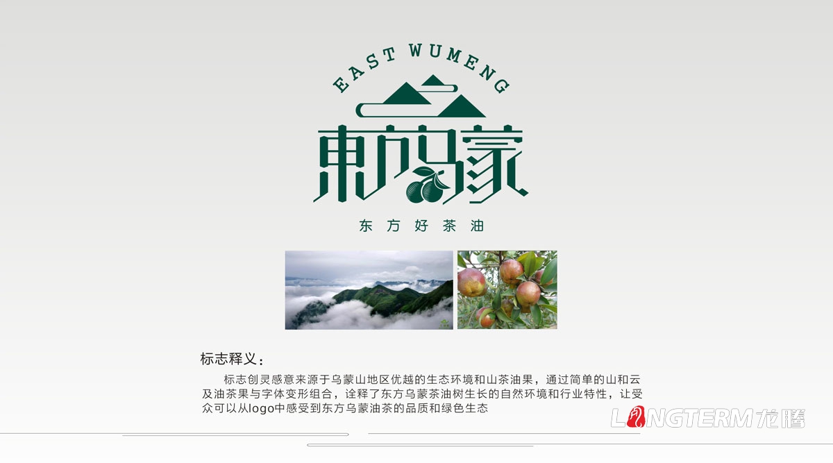 东方乌蒙山茶油LOGO设计|成都山茶油VI设计公司|茶油粮油品牌视觉形象设计