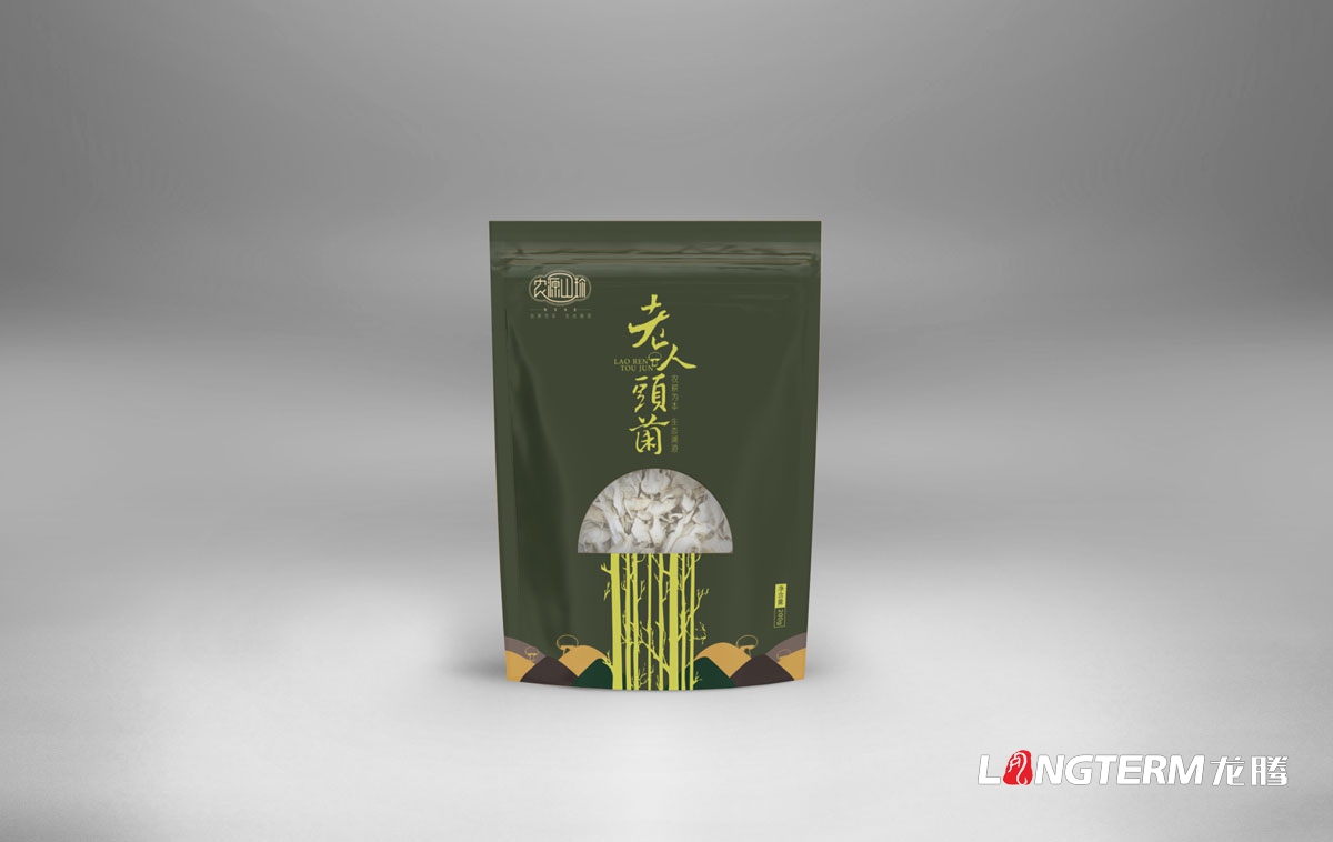 农源山珍土特产包装设计|核桃杏仁松子瓜子牛肝菌黑虎掌菌松茸黑松露黄赖头牛肝菌黑牛肝菌老人头菌汤料包