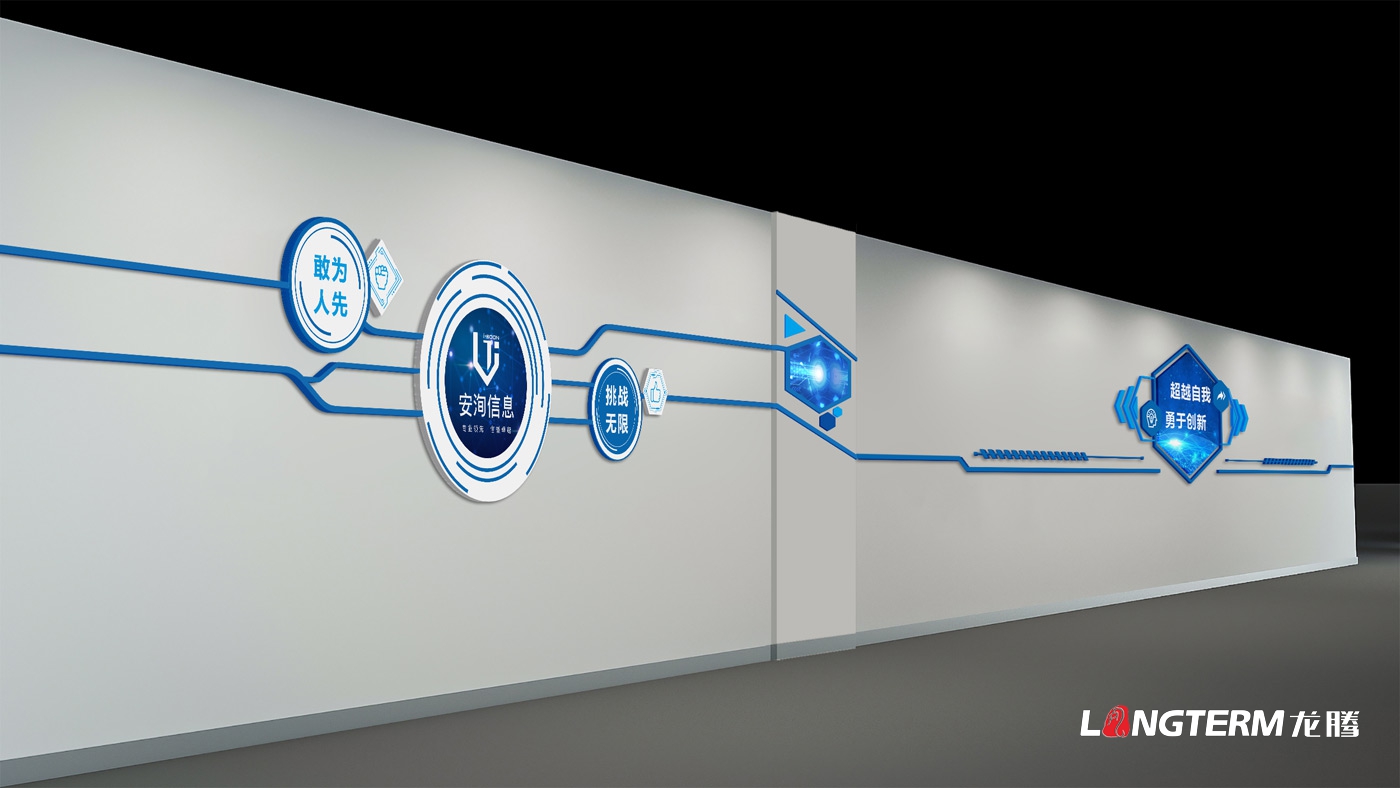 四川安洵信息手艺有限公司1-5楼办公楼文化气氛营造_党建室、办公室、形象墙、国道、楼道、文化墙设计