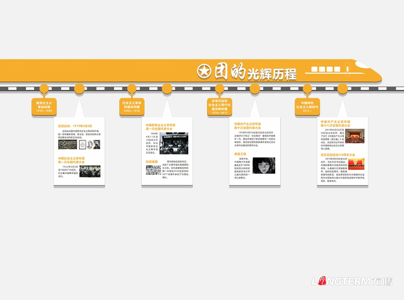 金牛区团委机关文化墙打造_团委办公室文化气氛设计及制作